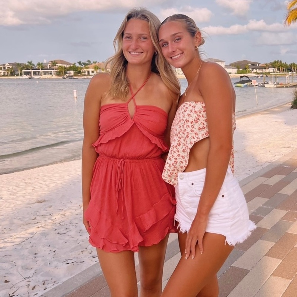 Pink Romper/Dress Apricot Boutique